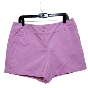 New York and Company Womens Pink Chino Shorts Size 12